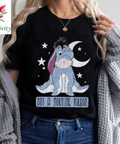 Disney Winnie The Pooh Eeyore Not A Morning Person, Disney Character Shirt, Disney Trip 2023, Shirt Unisex Adult T-shirt Kid Youth Shirt