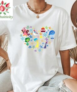 Disney and Pixar’s Inside Out Emotions Heart Shirt, Disneyland Vacation Trip, Unisex T-shirt Family Birthday Gift Adult Kid Toddler Tee