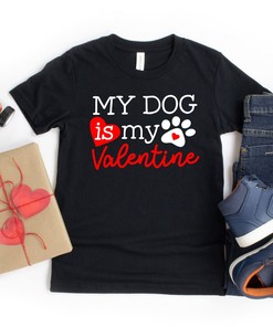 Dog Valentine Shirt, Valentines Day Shirts For Mom, Cute Valentine Shirt Valentines Day Gift