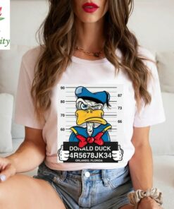 Donald Duck Mugshot T shirt Cartoon Funny Disney T-shirt, Vintage Disneyland shirt, Disneyland shirt, Vintage Mickey and Friends shirt