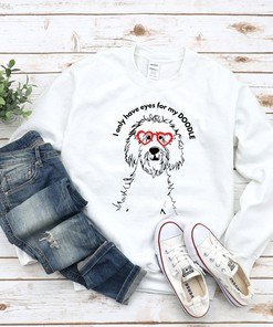 Doodle Dog Valentine, Goldendoodle Gift, Labradoodle, Aussiedoodle Gift, Sheepadoodle, Bernedoodle, Unisex Crewneck Sweatshirt