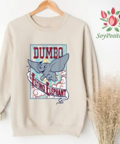 Dumbo The Flying Elephant TShirt Vintage TShirt, Disneyland Vacation Holiday, Unisex T-shirt Family Birthday Gift Adult Kid Toddler Tee