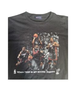 Dwayne Wade Miami Heat Tshirt Hoodie Crewneck Sweatshirt Reprinted Full Color Full Size Gifts for NBA Fans