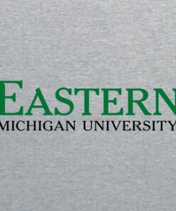 Eastern Michigan Institutional Logo Shirt Sweatshirt Pullover Hoodie Reprinted Full Color Full Size