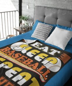 Eat Sleep Baseball Repeat, Sport Blanket, Family Throw Blanket