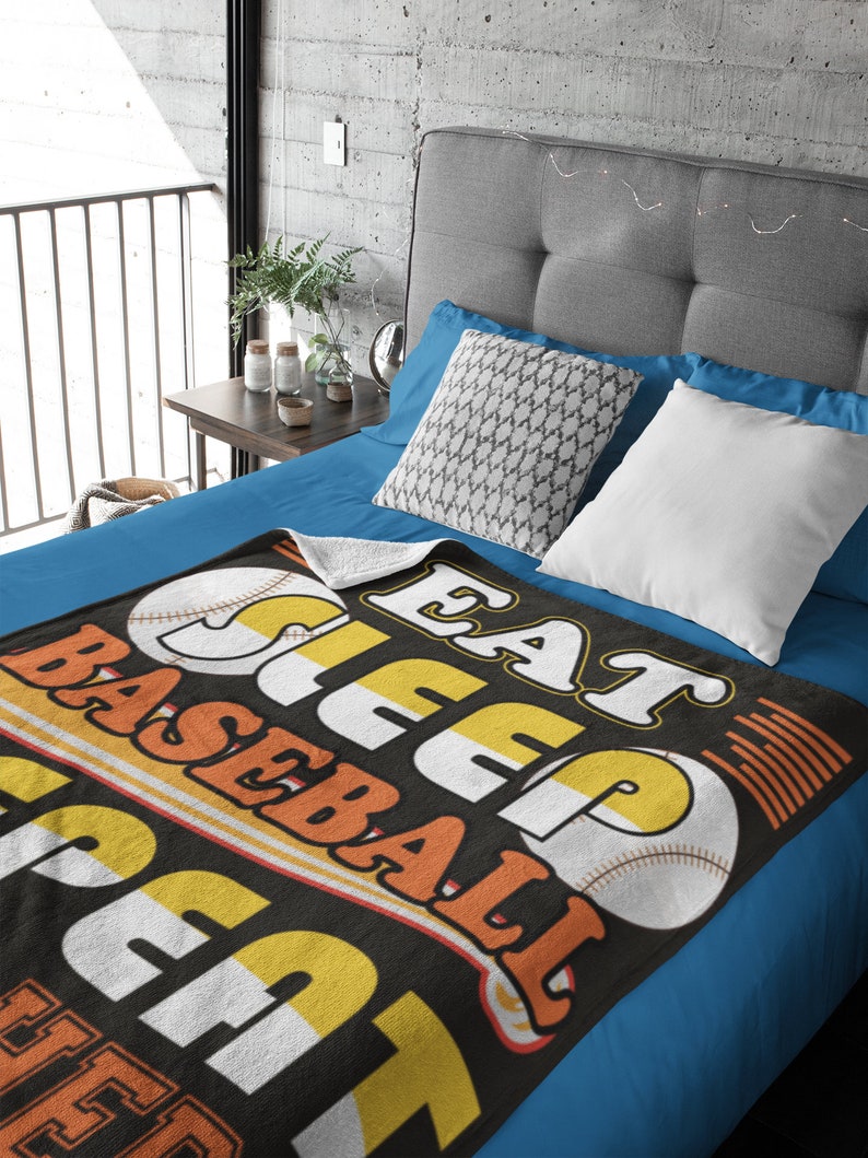 Eat Sleep Baseball Repeat, Sport Blanket, Family Throw Blanket