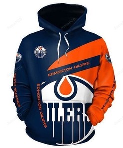 Edmonton Oilers 3D Hoodie Zip Hoodie, Nhl 3D All Over Print Hoodie Zip Hoodie