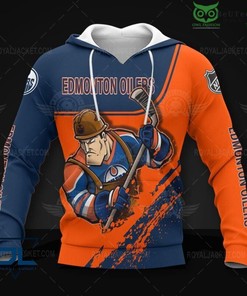 Edmonton Oilers Hockey Warriors 3D Hoodie Zip Hoodie, Nhl 3D All Over Print Hoodie Zip Hoodie