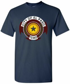 El Paso US City Flag Basic Shirt Sweatshirt Pullover Hoodie Reprinted Full Color Full Size