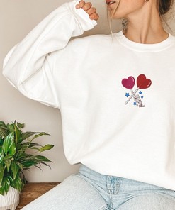 Embroidered Valentine's Day Sweatshirt, Love Sweatshirt, Valentines Shirt, Valentine Sweatshirt, V-Day Sweatshirt, Cute Valentines Shirt