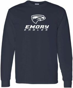 Emory Eagles Primary Logo Licensed Shirt Sweatshirt Pullover Hoodie Reprinted Full Color Full Size