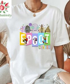 Epcot Center Disneyland Characters Shirt, Vintage Disneyland Shirt, Disney Unisex Shirt, Vintage Mickey And Friends Shirt