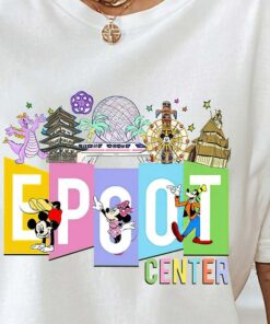 Epcot Center Disneyland Characters Shirt, Vintage Disneyland Shirt, Disney Unisex Shirt, Vintage Mickey And Friends Shirt