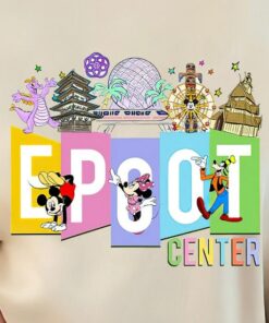 Epcot Center Disneyland Characters Shirt, Vintage Disneyland Shirt, Disney Unisex Shirt, Vintage Mickey And Friends Shirt