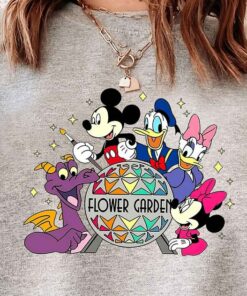 Epcot Flower and Garden Festival 2023 Shirt, Epcot Festival Shirt, Mickey and Friends, Floral Disney Shirt, disney Vacation Trip