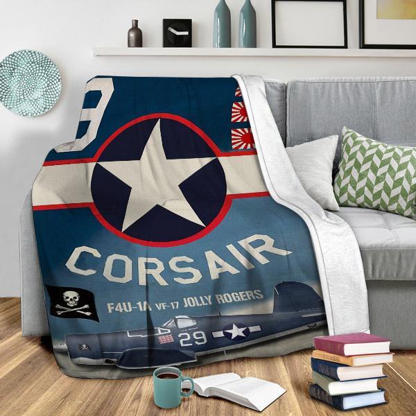 F4U Corsair Blanket Gift for Family, Kid, Parent