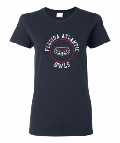 FAU Owls Distressed Circle Logo Shirt Sweatshirt Pullover Hoodie Reprinted Full Color Full Size