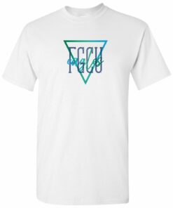 FGCU Eagles Gradient Triangle Shirt Sweatshirt Pullover Hoodie Reprinted Full Color Full Size