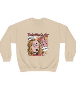 Fallen Angel Unisex Crewneck Long Sleeve Funny Anti Valentine's Day Holiday Seasonal His Hers Sweatshirt Sweater