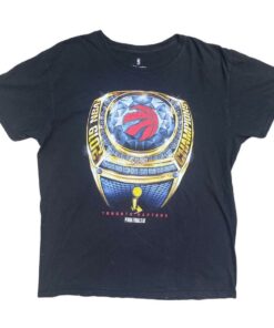 Fanatics Toronto Raptors Championship Ring Graphic Tshirt Sweatshirt Hoodie Crewneck Sweatshirt Pullover Reprinted Full Color Full Size Gifts for NBA Fans