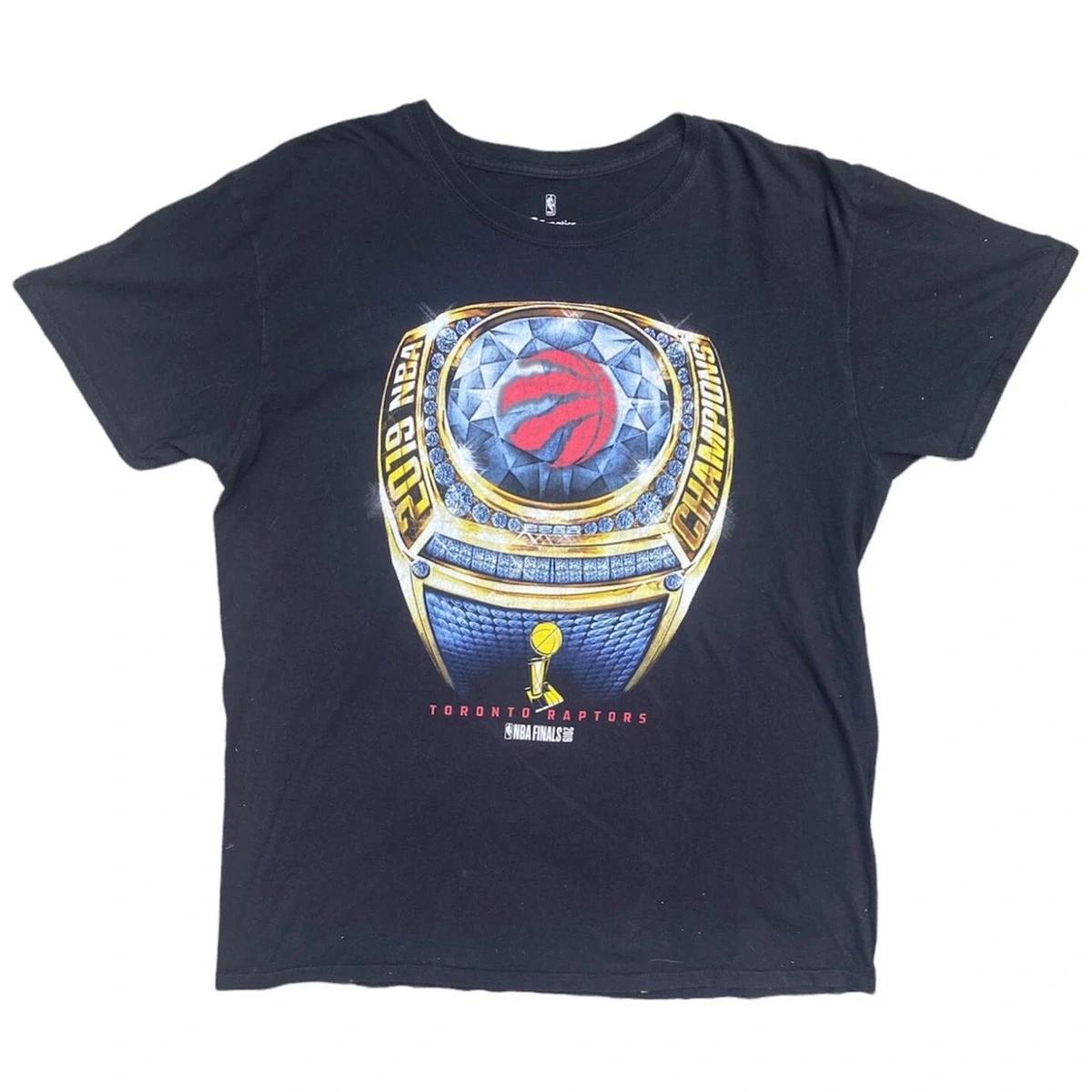 Fanatics Toronto Raptors Championship Ring Graphic Tshirt Sweatshirt Hoodie Crewneck Sweatshirt Pullover Reprinted Full Color Full Size Gifts for NBA Fans