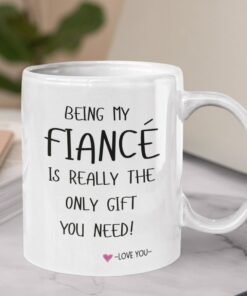 Fiance Mug, Valentines Gift For Him, Funny Fiance Gift, Gift For Him, Valentines Mug, Best Fiance, Engagement Gift