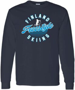 Finland Freestyle Skiing - Winter Sports Shirt Sweatshirt Pullover Hoodie Reprinted Full Color Full Size