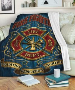 Firefighter Blanket Gifts for Dad, Son