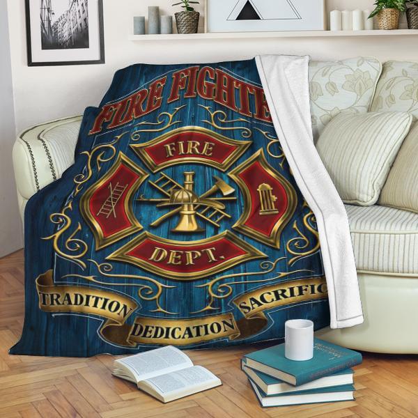 Firefighter Blanket Gifts for Dad, Son