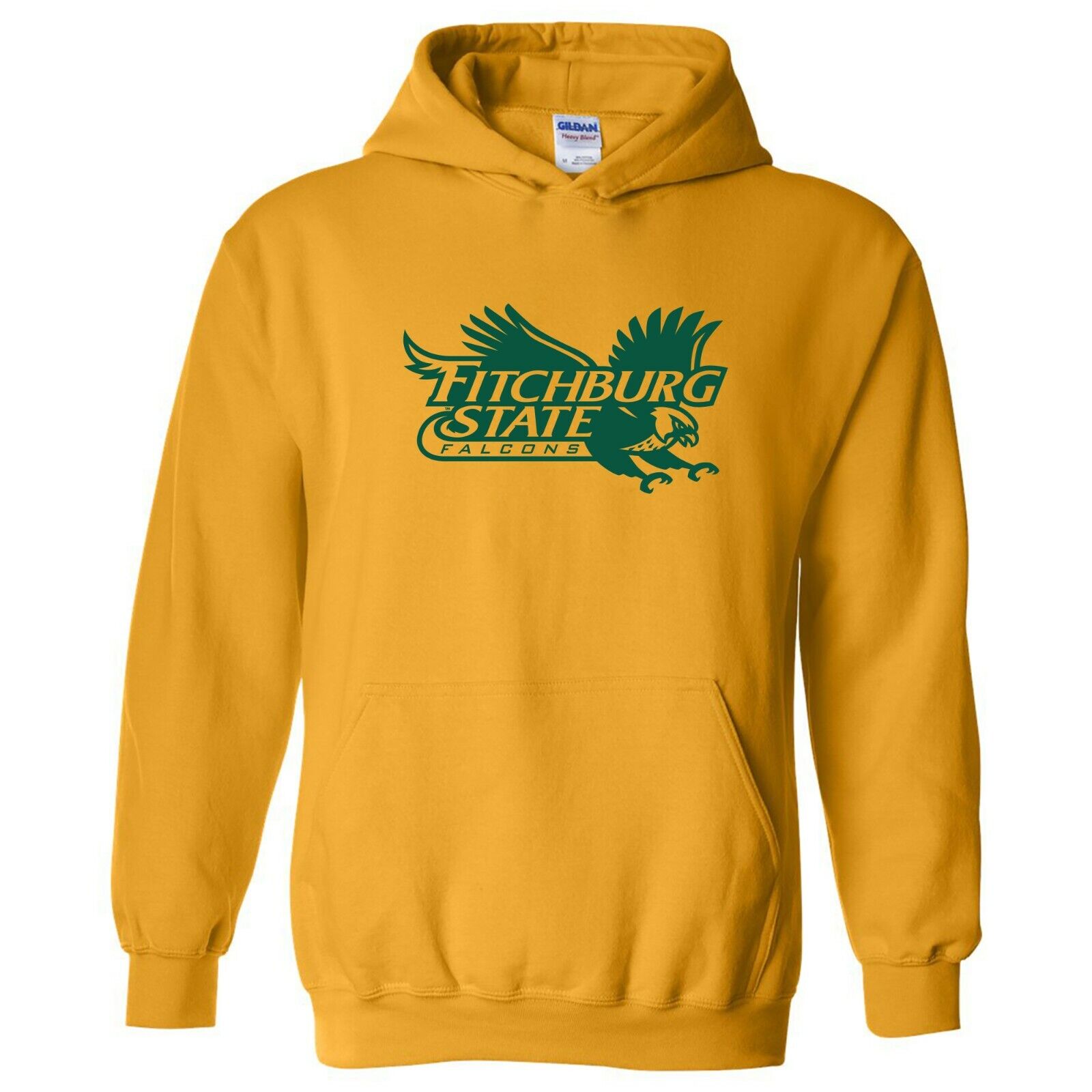 Fitchburg Falcons Primary Logo Shirt Sweatshirt Pullover Hoodie Reprinted Full Color Full Size