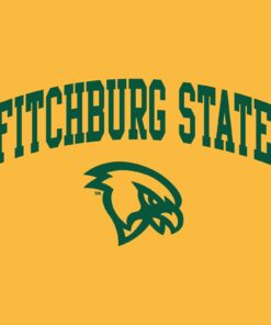 Fitchburg State Falcons Arch Logo Shirt Sweatshirt Pullover Hoodie Reprinted Full Color Full Size