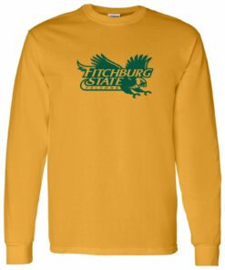 Fitchburg State Falcons Primary Logo Shirt Sweatshirt Pullover Hoodie Reprinted Full Color Full Size