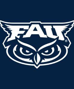 Florida Atlantic Primary Logo Licensed Shirt Sweatshirt Pullover Hoodie Reprinted Full Color Full Size