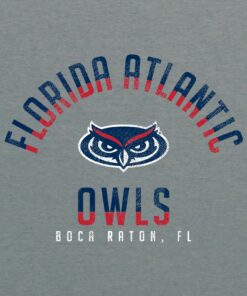 Florida Atlantic University Division Arch Triblend Shirt Sweatshirt Pullover Hoodie Reprinted Full Color Full Size