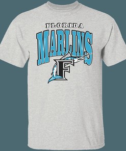 Florida Marlins FISH  Retro MLB T-Shirt Sweatshirt Hoodie Gifts for Fans