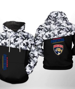 Florida Panthers Camo 3D All Over Print Zip Up Hoodie