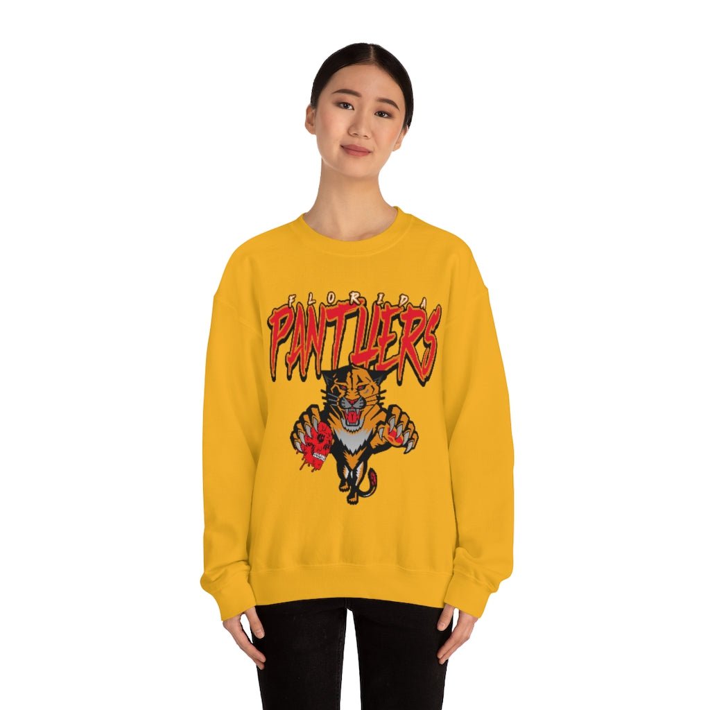 Florida Panthers HALLOWEEN Retro NHL Crewneck Sweatshirt Hoodie Shirt Gifts for Fans - Image 2