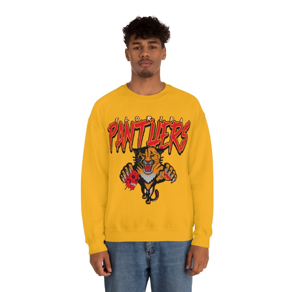 Florida Panthers HALLOWEEN Retro NHL Crewneck Sweatshirt Hoodie Shirt Gifts for Fans - Image 3