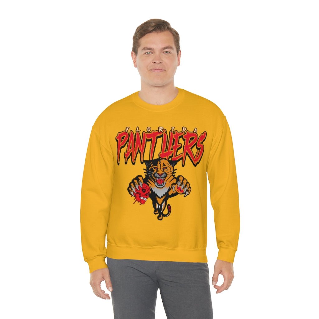 Florida Panthers HALLOWEEN Retro NHL Crewneck Sweatshirt Hoodie Shirt Gifts for Fans - Image 4