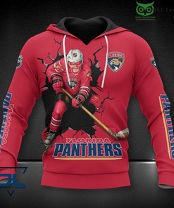 Florida Panthers Skull Logo 3D Hoodie Zip Hoodie, Nhl 3D All Over Print Hoodie Zip Hoodie
