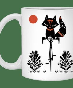Fox On A Bike Mug Gifts for Friends, Gifts for Valentine Day, Coulpe Gifts