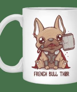 French Bull Thor Mug Gifts for Friends, Gifts for Valentine Day, Coulpe Gifts