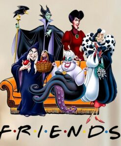 Friends Villains Shirt, Friends Villains Sweatshirt, Disney Villain Sweatshirt, Funny Disney Maleficent Ursula Cruella Devil