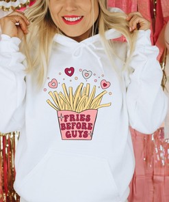 Fries Before Guys Valentine's Day Shirt: Cute and Gift-Worthy