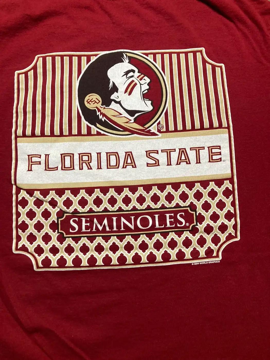 Fsu Florida State Seminoles College T-Shirt Sweatshirt Pullover Hoodie Reprinted Full Color Full Size Gift For NCAA Fans - Image 2