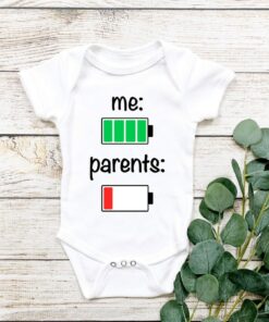 Funny Baby Onesie, Full Battery Baby, Baby Shower Gift, New Born Onesie, Cute Baby Onesie, Gift for Parents, Gift for Baby, Unisex Onesie