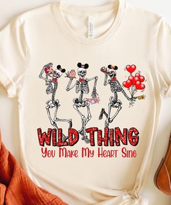 Funny Dancing Skeleton Balloon Custom Valentine's Day 2023 Sweatshirt, Skeleton Lovers Unisex T-Shirt, Funny Skull Tee, Skeleton Lovers Gift