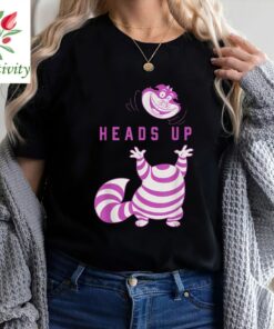 Funny Disney Alice in Wonderland Cheshire Cat Heads Up Shirt, Disneyland Vacation, Unisex T-shirt Family Birthday Gift Adult Kid Toddler Tee