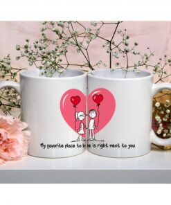 Funny Engagement Coffee Mug, Valentines Day Gifts For Girlfriend and Boyfriend, Anniversary Keepsake For Couples