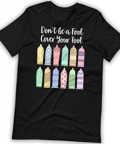 Funny Pregnancy Announcement T-Shirt With Condom Design